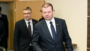 Linas Kukuraitis ir Saulius Skvernelis