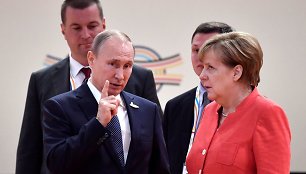 Vladimiras Putinas ir Angela Merkel