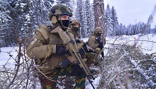 Tarptautinio NATO bataliono grupė Lietuvoje baigė kovinio šaudymo pratybas