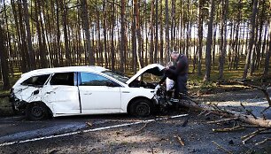 Avarija kelyje Smiltynė&ndash;Nida