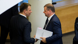 Vilius &Scaron;apoka ir Saulius Skvernelis