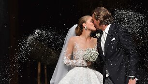 &bdquo;Swarovski&ldquo; paveldėtojos Victorios Swarovski vestuvių akimirka
