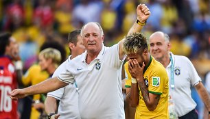 Luizas Felipe Scolari ir Neymaras