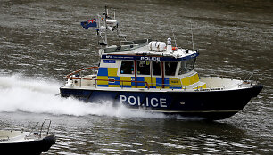 Britų policijos laivas