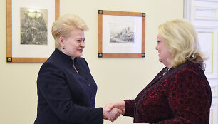 Dalia Grybauskaitė susitikime su užsienio ambasadoriais Lietuvai Vilniuje