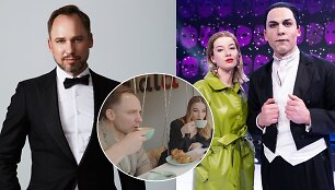 Jonas Sakalauskas su sužadėtine Emilija