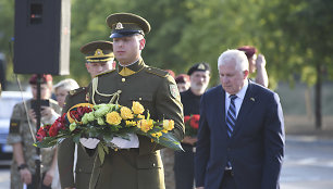 Vilniuje pagerbtas kario savanorio A.Sakalausko atminimas