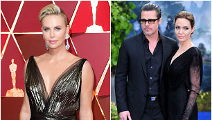 Charlize Theron, Bradas Pittas ir Angelina Jolie