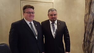 Linas Linkevičius ir Andrejus Galburas