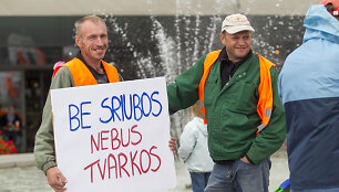 Valytojų mitingas Vilniuje
