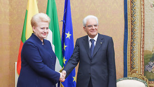 Prezidentė susitinka su Italijos Prezidentu Sergio Mattarella