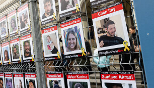 Pirmųjų, spalio 7-osios &bdquo;Hamas&ldquo; i&scaron;puolio prie&scaron; Izraelį metinių minėjimas