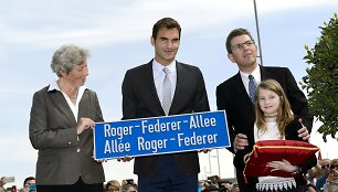 Rogerio Federerio alėjos atidarymo ceremonija