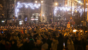 Vilnius pasitiko Naujuosius 2018-uosius metus