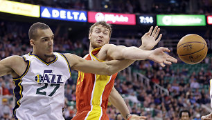 Rudy Gobert ir Donatas Motiejūnas