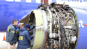 Avariniu būdu nusileidęs bendrovės &bdquo;Southwest Airlines&ldquo; lėktuvas