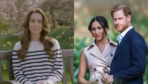 Catherine Middleton, princas Harry ir Meghan Markle