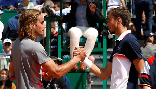 Stefanos Tsitsipas ir Daniilas Medvedevas