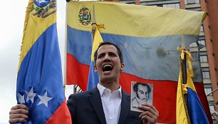 Venesuelos prezidentu pasiskelbęs Juanas Guaido