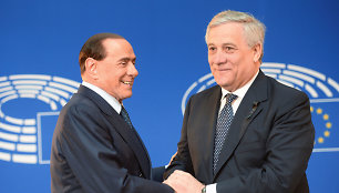 Silvio Berlusconi ir Antonio Tajani