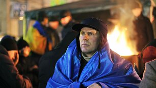 Gruodžio 14-osios rytas Kijevo Nepriklausomybės aik&scaron;tėje
