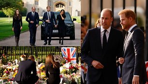 Princas Harry su Meghan Markle ir Velso princas Williamas su Velso princese Catherine apsilankė Vindzore