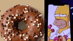 „Mantingos“ spurga ir Homeris Simpsonas