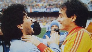 Diego Maradona ir Pedro Pasculli