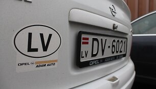 Automobiliai latvi&scaron;kais numeriais
