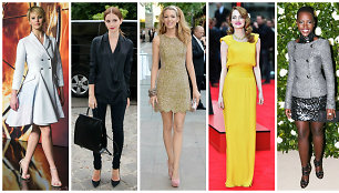 Geriausiai besirengiančios pasaulio moterys: Jennifer Lawrence, Emma Watson, Blake Lively, Emma Stone ir Lupita Nyong'o