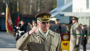 Generolo Jono Žemaičio Lietuvos karo akademijoje įvyko akademijos viršininko pasikeitimo ceremonija