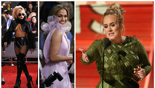 Lady Gaga, Jennifer Lopez ir Adele