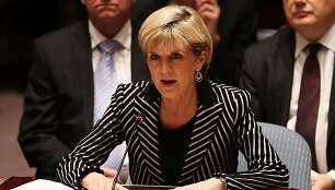 Australijos užsienio reikalų ministrė Julie Bishop 