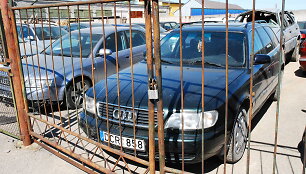 &bdquo;Audi A6&ldquo; nugabentas į saugojimo aik&scaron;telę ir laukia teismo verdikto. 