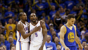 Kevinas Durantas ir Serge'as Ibaka