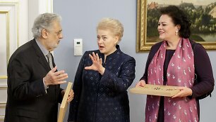 Prezidentūroje Dalia Grybauskaitė susitiko su Placido Domingo