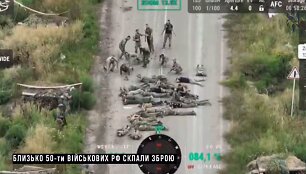 Grupė rusų karių pasiduoda ukrainiečių pajėgoms Kursko srityje