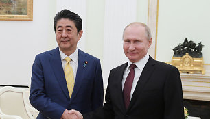 Vladimiro Putino ir Shinzo Abe susitikimas