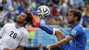 Alvaro Gonzalezas ir Claudio Marchisio