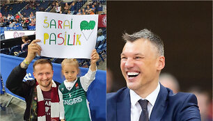 Mažoji gerbėja Panevėžyje labai norėjo pasisveikinti su &Scaron;.Jasikevičiumi