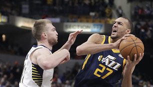 Domantas Sabonis ir Rudy Gobert'as