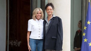 Rihanna ir Brigitte Trogneux