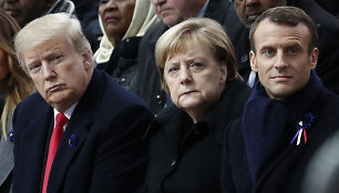 Donaldas Trumpas, Angela Merkel, Emmanuelis Macronas