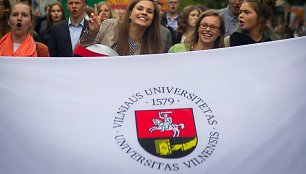 Vilniaus Universiteto (VU) studentai griausmingai paminėjo mokslo metų pradžią.