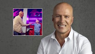 Egidijus Sipavičius su anūku
