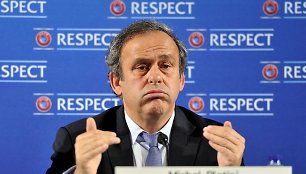 UEFA prezidentas Michelis Platini