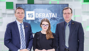 15min studijoje kandidatų į prezidentus debatai – M.Puidokas ir N.Puteikis