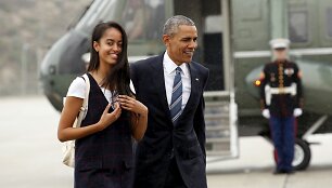Barackas Obama su dukra Malia
