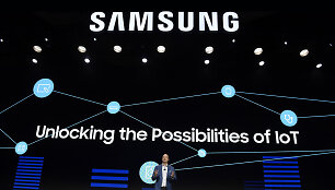 &bdquo;Samsung&ldquo; naujienų pristatymas CES 2018 parodoje