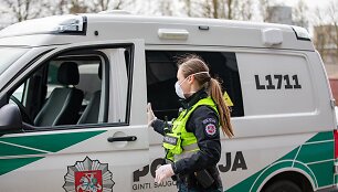 Kaip karantino metu dirba Lietuvos policija